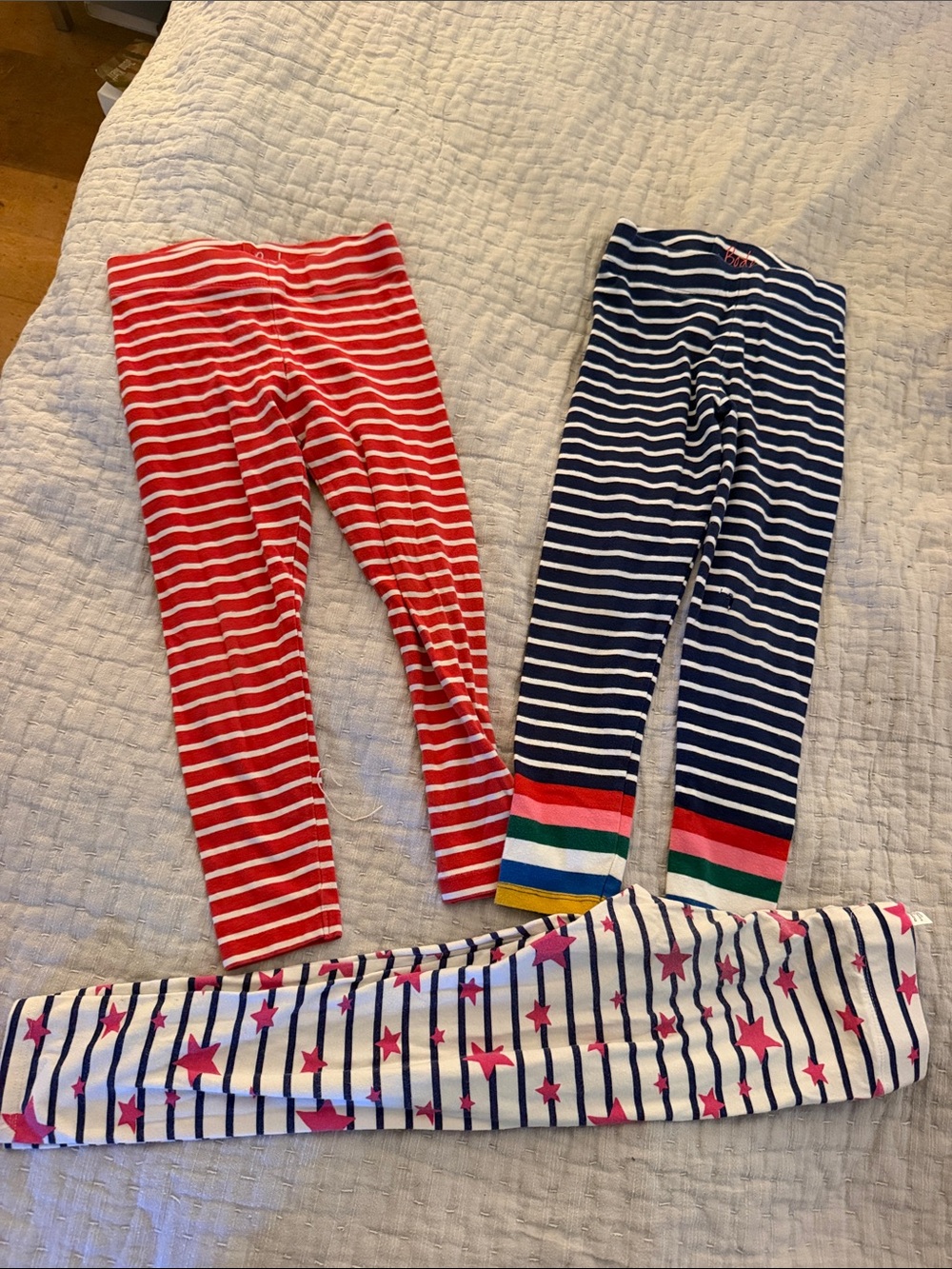 3 Mini Boden Girls Leggings (size 6)